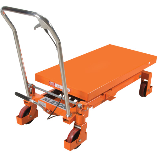 Hydraulic Scissor Lift Table, 40" L x 20 " W, Steel, 2200 lbs. Capacity Action Paper