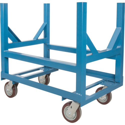 Pipe & Bar Cradle Truck, 24" L x 24" W x 34" H, 2500 lbs. Capacity, Polyurethane Wheels Action Paper