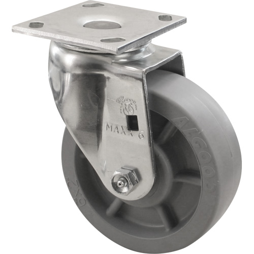 Roulette Emaxx, Pivotant, 5" (127 mm), Envirothane, 1000 lb (453,6 kg) Action Paper