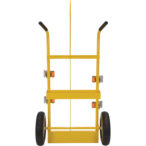 Welding Cylinder Torch Cart, Foam-Filled Wheels, 23-13/16" W x 22-13/16" L Base, 500 lbs. Action Paper