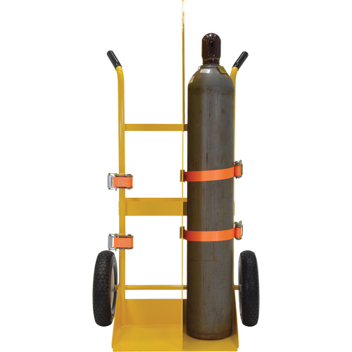 Welding Cylinder Torch Cart, Foam-Filled Wheels, 23-13/16" W x 22-13/16" L Base, 500 lbs. Action Paper