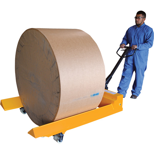 Transpalette pour mat&eacute;riaux en rouleaux, Acier, 48" lo x 7,5" la, Capacit&eacute; 4000 lb Action Paper