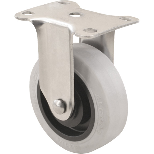 Roulette 2309, Fixe, 5" (127 mm), Gris Envirothane, 350 lb (158,8 kg) Action Paper