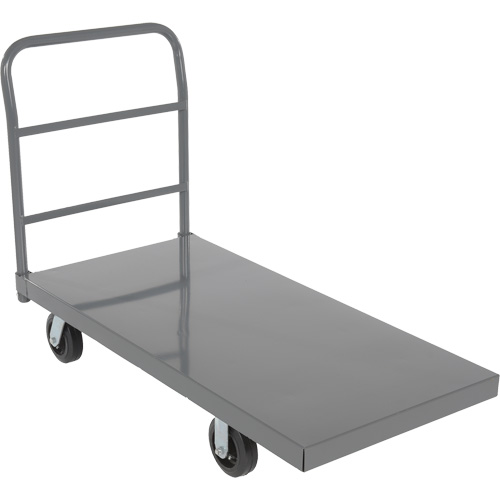 Platform Truck, 48" L x 24" W, 2000 lbs. Capacity, Rubber Casters Action Paper