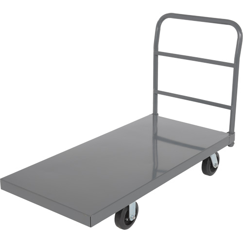 Platform Truck, 48" L x 24" W, 2000 lbs. Capacity, Rubber Casters Action Paper