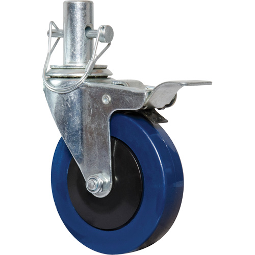 Mini 4" Caster with Locking Pin Action Paper