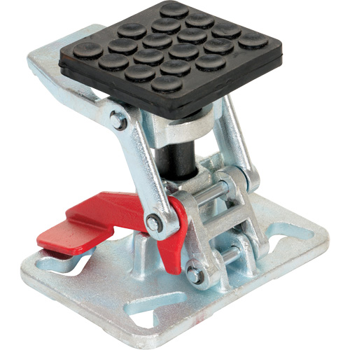 Verrou de plancher &agrave; hauteur ajustable pour service intense, 8" Hauteur rallong&eacute;e, 5-1/2" Hauteur r&eacute;tract&eacute;e, Acier Action Paper