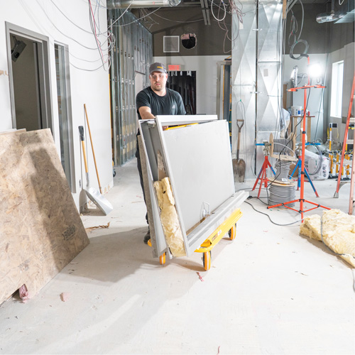 3000 Series Wall Hauler Drywall Cart Action Paper