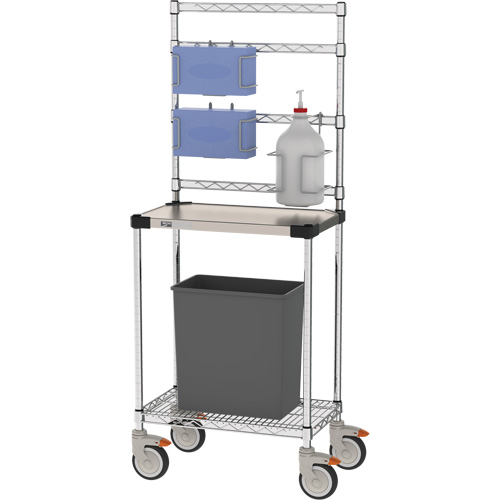Sanitizer Station, Stainless Steel, 24" x 60" x 14", 900 lbs. Capacity Action Paper