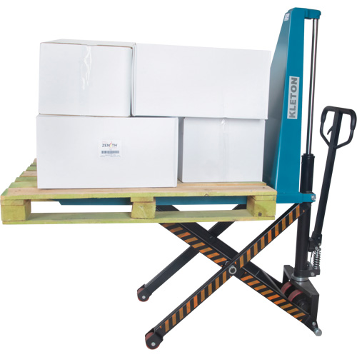 Manual Scissor Skid Lift, 45-1/4" L x 20-1/4" W, Steel, 3300 lbs. Capacity Action Paper