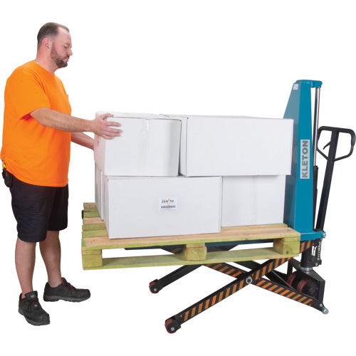 Manual Scissor Skid Lift, 45-1/4" L x 20-1/4" W, Steel, 3300 lbs. Capacity Action Paper