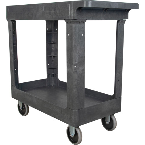 Chariot utilitaire pour l'entretien, 2 tiers, 16-1/2" x 32-1/2" x 34-1/2", Capacit&eacute; 550 lb Action Paper