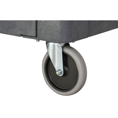 Chariot utilitaire pour l'entretien avec tablette plate, 2 tiers, 25-1/4" x 32-1/4" x 44", Capacit&eacute; 550 lb Action Paper