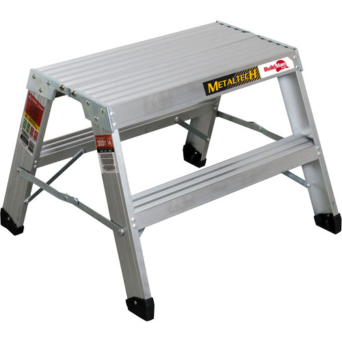Portable Work-Stand Saw Horse, Aluminum Frame, 12-1/4" D x 24" H Action Paper