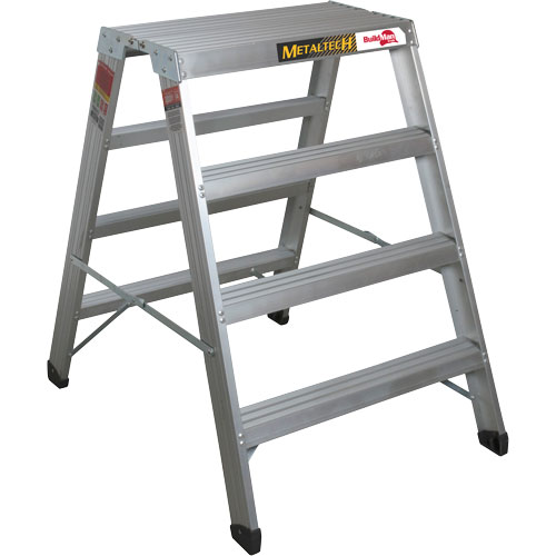 Portable Work-Stand Saw Horse, Aluminum Frame, 12-1/4" D x 48" H Action Paper