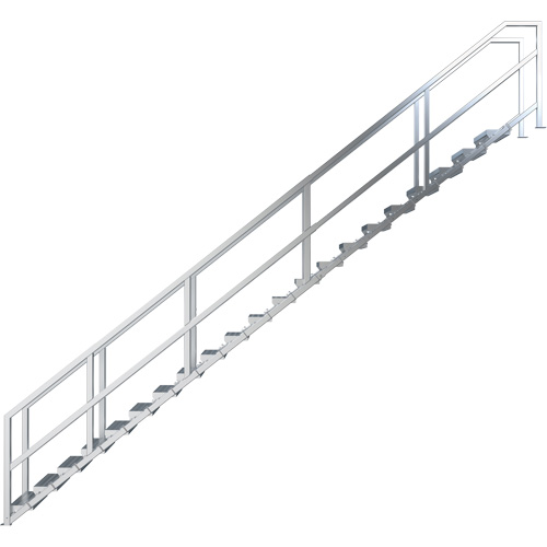 Syst&egrave;me d'escalier modulaire pour la construction de 17-21 marches SmartStairs, 157-1/2" ha Action Paper
