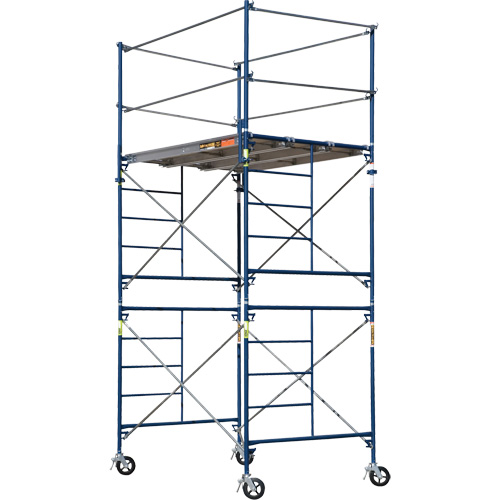 Complete Scaffold Tower with Casters, 69-1/2" D x 178" H Action Paper