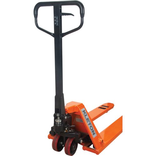 Low Profile Hydraulic Pallet Trucks, 48" L x 20.5" W, 3300 lbs. Cap. Action Paper