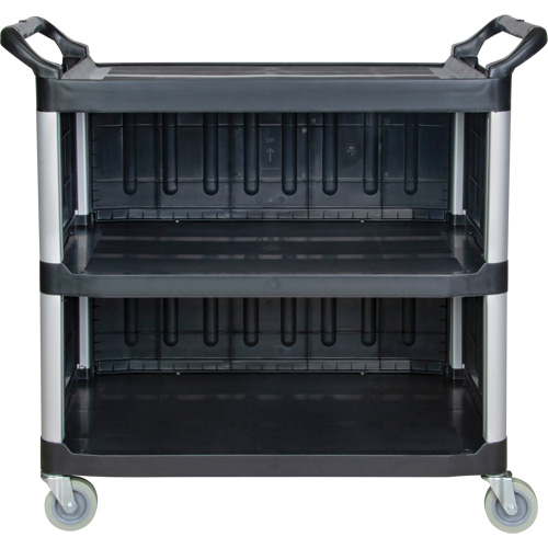 Utility Cart, 3 Tiers, 19-3/4" x 37-1/2" x 40-1/4", 250 lbs. Capacity Action Paper