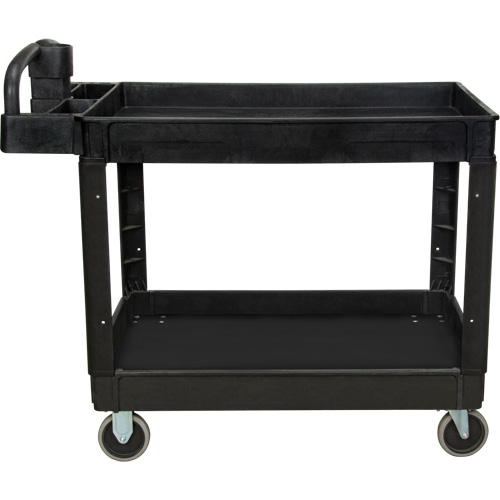 Utility Cart, 2 Tiers, 25-5/8" x 33-1/2" x 43-3/4", 550 lbs. Capacity Action Paper