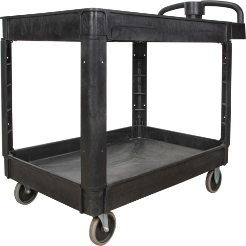 Utility Cart, 2 Tiers, 25-5/8" x 33-1/2" x 43-3/4", 550 lbs. Capacity Action Paper