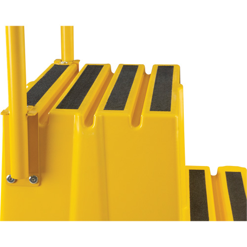 Industrial Step Stool, 4 Steps, 44" x 22-1/4" x 65-1/8" High Action Paper