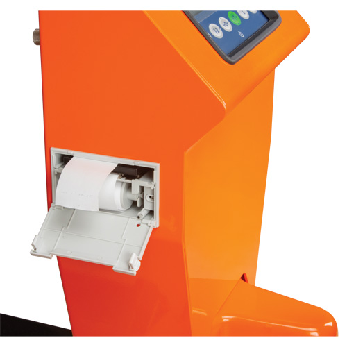 Digital Scale Pallet Truck, 44.5" L x 27.75" W, 4400 lbs. Cap. Action Paper