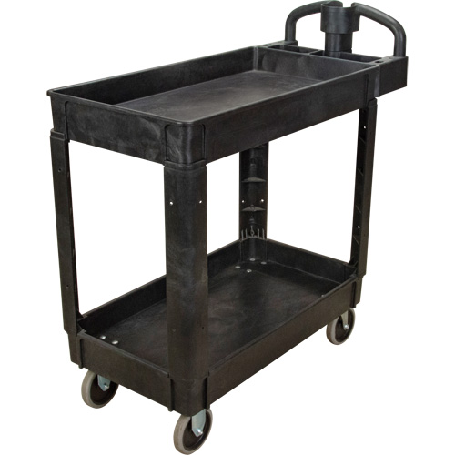 Utility Cart, 2 Tiers, 17-1/8" x 33-1/2" x 37-5/8", 550 lbs. Capacity Action Paper