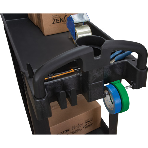 Utility Cart, 2 Tiers, 17-1/8" x 33-1/2" x 37-5/8", 550 lbs. Capacity Action Paper
