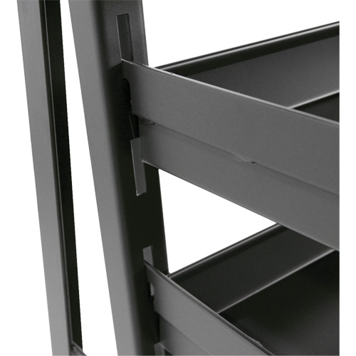 Chariot &agrave; cadre en A robuste &agrave; un c&ocirc;t&eacute; avec 6 plateaux, 38" x 25" x 63", Capacit&eacute; 2500 lb Action Paper