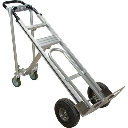 3-in-1 Convertible Hand Truck, Aluminum, 600 lbs. Capacity Action Paper