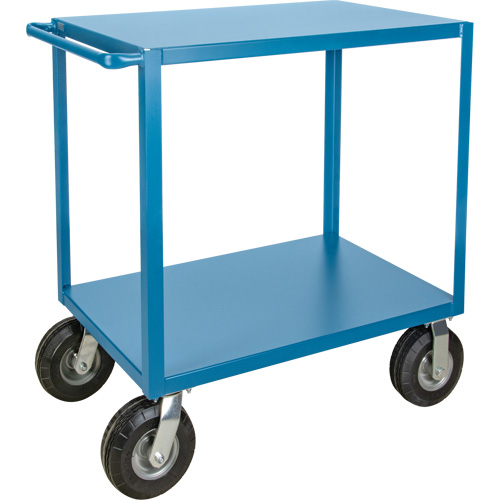 Outdoor Shelf Cart, 2 Tiers, 24" W x 39" H x 51" D, 1200 lbs. Capacity Action Paper