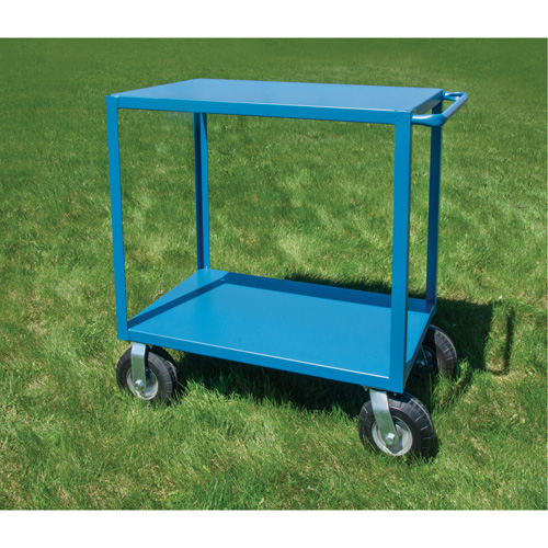 Outdoor Shelf Cart, 2 Tiers, 24" W x 39" H x 51" D, 1200 lbs. Capacity Action Paper
