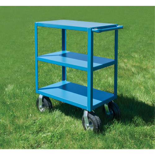 Outdoor Shelf Cart, 3 Tiers, 24" W x 39" H x 39" D, 1200 lbs. Capacity Action Paper