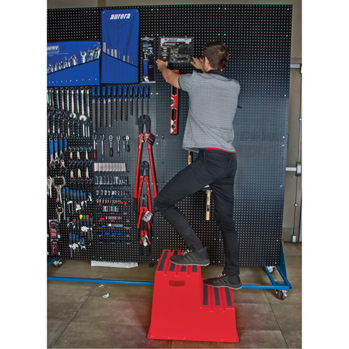 Escabeau industriel, 2 marches, 26" x 22-7/16" x Hauteur 19-11/16" Action Paper