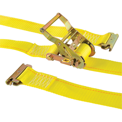 Tendeur d'arrimage logistique, Rochet, 2" la x 12' lo, Charge d'utilisation 1000 lb (454 kg) Action Paper