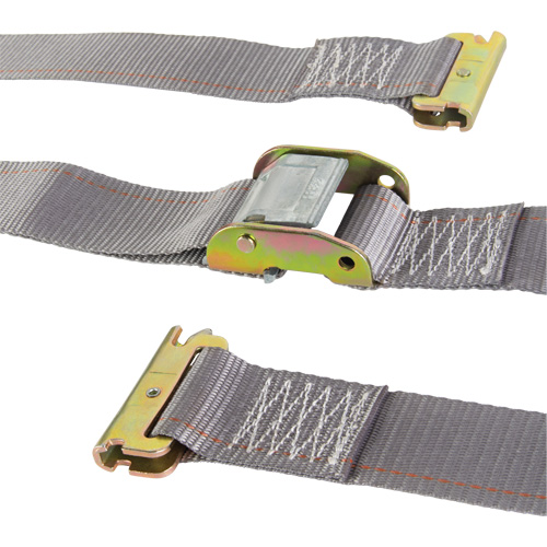 Tendeur d'arrimage utilitaire robuste, Boucle &agrave; came, 2" la x 16' lo, Charge d'utilisation 835 lb (379 kg) Action Paper