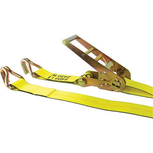 Winch Strap, J-Hook, 3" W x 30' L, 5400 lbs. (2449 kg) Working Load Limit Action Paper
