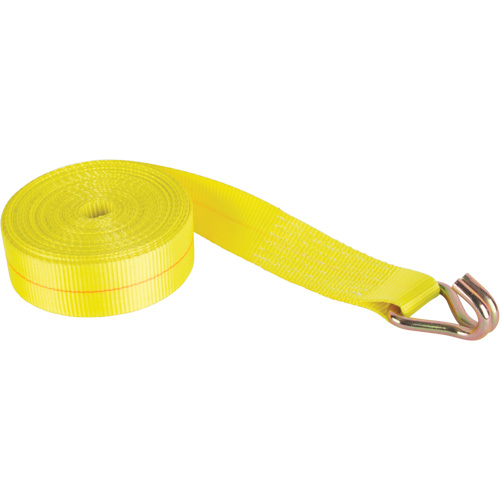 Tendeur d'arrimage logistique, Crochet en J, 2" , 30' , Charge d'utilisation max. 1670 lb (757 kg) Action Paper