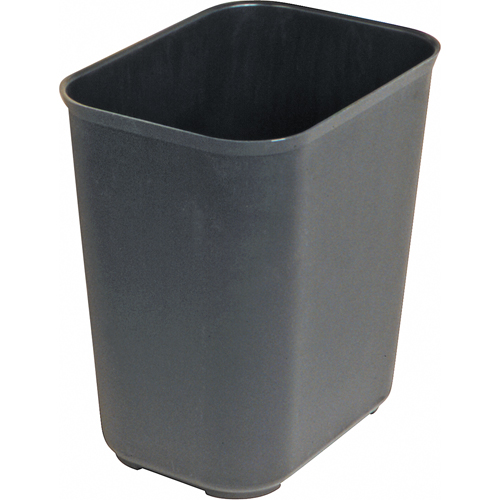Fire Resistant Wastebasket, 14 Quarts, Fiberglass Action Paper