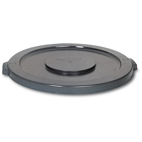 Round Brute&reg; Tops, Flat Lid, Plastic/Polyethylene, Fits Container Size: 19-7/8" Dia. Action Paper