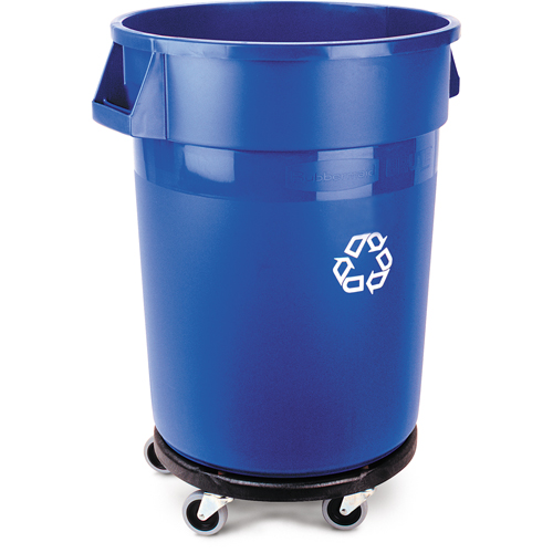 Contenant de collecte des d&eacute;chets recyclable Brute, Vrac, Plastique, 32 gal. US Action Paper