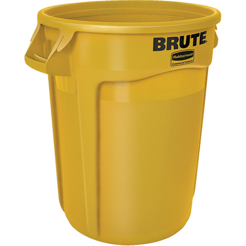 Contenants ronds Brute, Poly&eacute;thyl&egrave;ne, 32 gal. US Action Paper