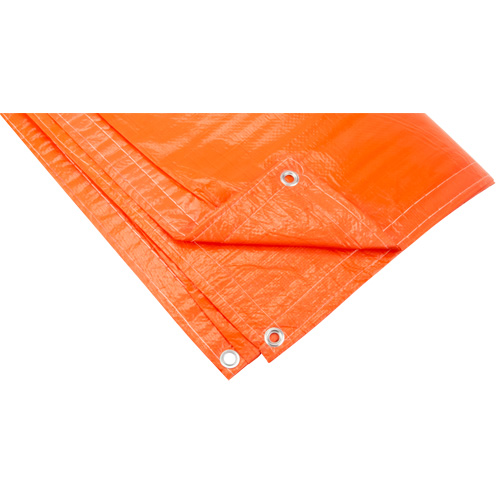 Insulated Tarps, Polyethylene, Orange, 20' x 12' x 8 mils Action Paper