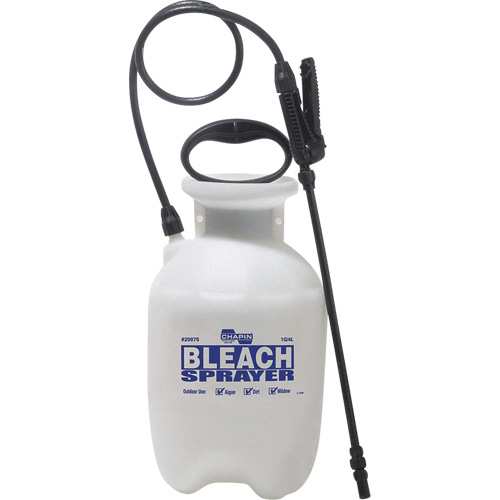R&eacute;servoir avec pulv&eacute;risateur deau de javel pour d&eacute;sinfecter, 1 gal. (3,8 L), Polypropyl&egrave;ne, Lance de 12" Action Paper