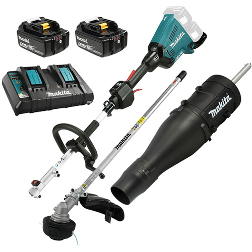 LXT 5.0 Ah Brushless Split Shaft Power Unit Kit with EM405MP Line Trimmer, Battery Powered, 36 V Action Paper