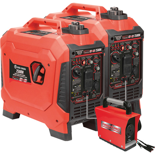 G&eacute;n&eacute;ratrice &agrave; onduleur, Surtension 2500 W, Nominale 1800 W, R&eacute;servoir 4,2 L Action Paper