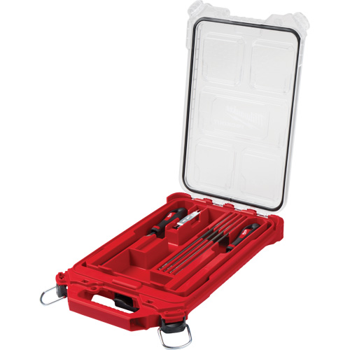 Ensemble pour affûtage de chaîne de scie de 9 morceaux, avec organisateur PACKOUT compact et &agrave; profil bas, 6 pi&egrave;ces Action Paper