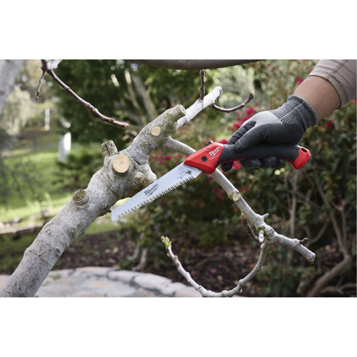 7” Folding Pruning Saw with ?Straight Blade Action Paper