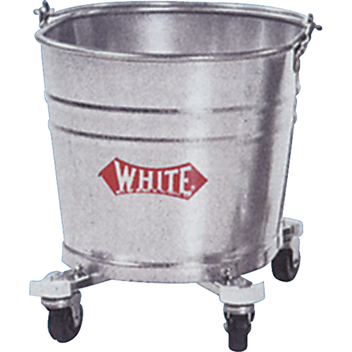 Steel Mop Buckets, 6.5 US Gal. (26 qt.) Capacity Action Paper